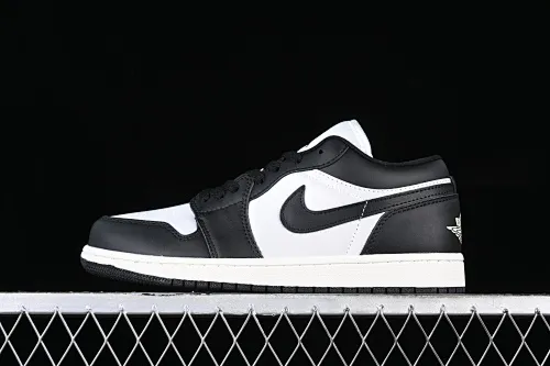 All categories Air Jordan Jordan series basketball shoes Air Jordan 1 Low Z version Air Jordan 1 Low "Vintage Panda" AJ1 Joe 1 silk black and white panda low-top basketball shoes FB9893-101